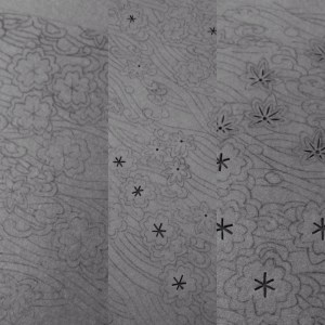 古典柄 楓桜模様① 1st step