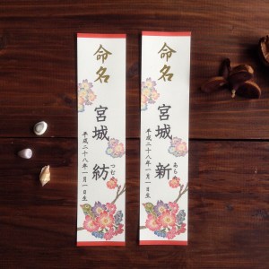 びんがた命名短冊　サンプル／name paper sample
