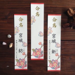 びんがた命名短冊